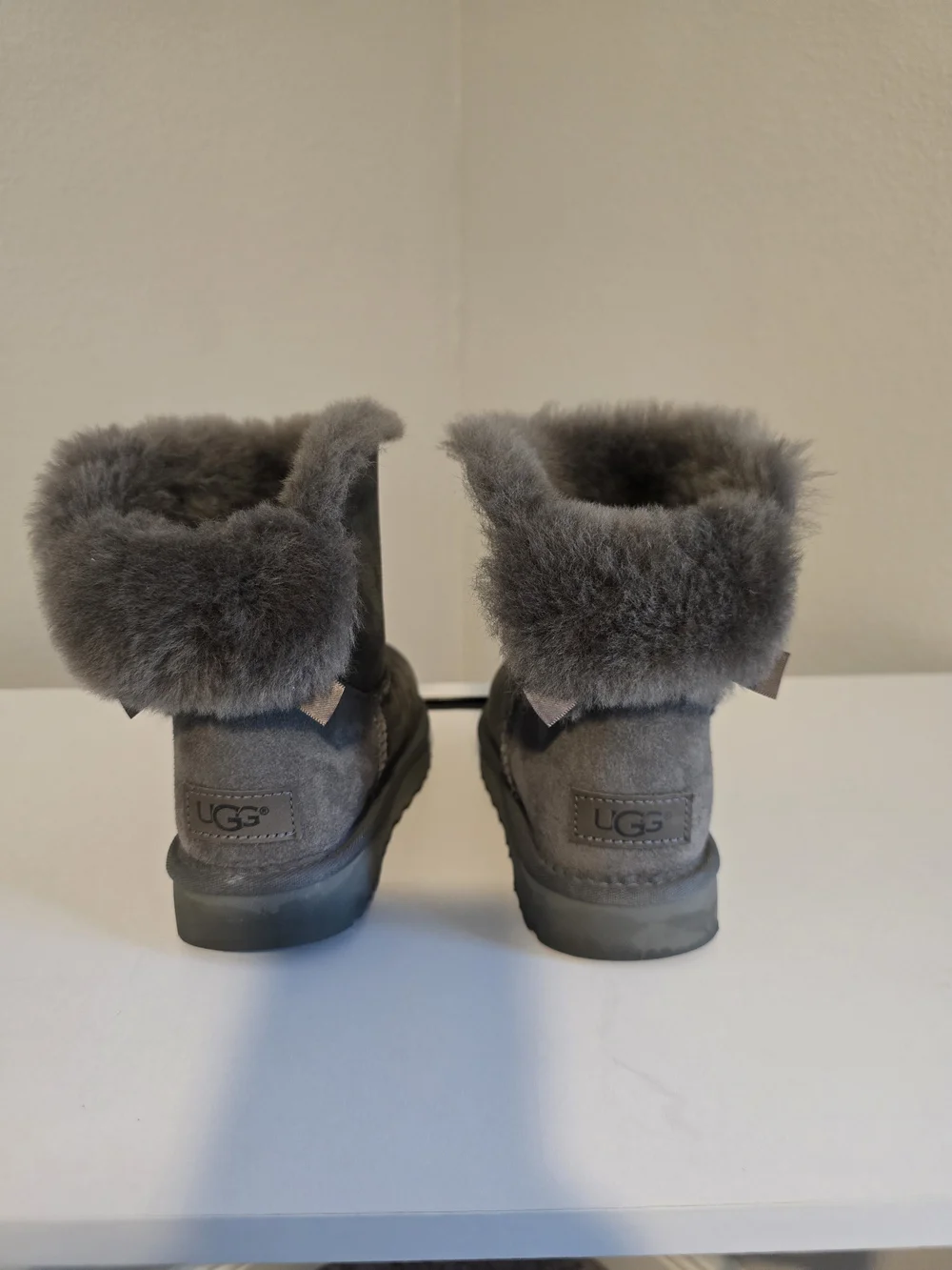 UGG Mini Bailey Bow II Boots - Grey
